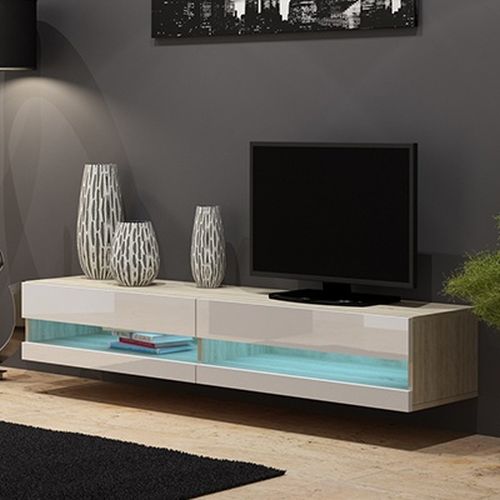 Ąžuolas sonoma (korpus)/balta blizgi (priekis) rtv nev Ąžuolas sonoma (korpus)/balta blizgi (priekis) rtv nev