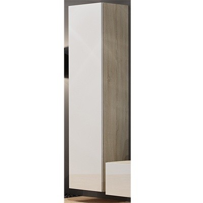 Ąžuolas sonoma (korpus)/balta blizgi (priekis) vitrina pełna 180 Ąžuolas sonoma (korpus)/balta blizgi (priekis) vitrina pełna 180