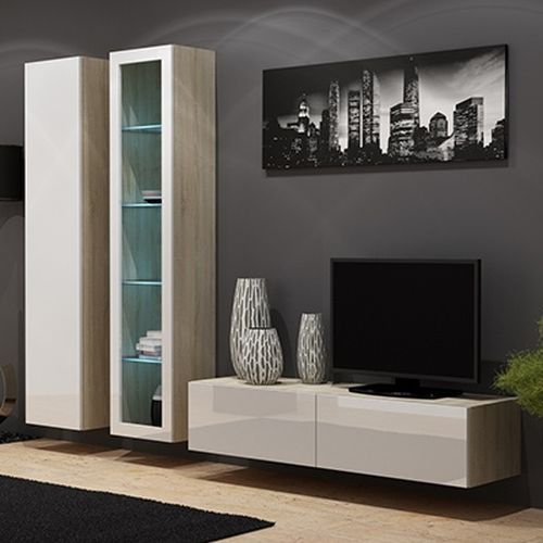 Ąžuolas sonoma (korpus)/balta (priekis) 10 Ąžuolas sonoma (korpus)/balta (priekis) 10