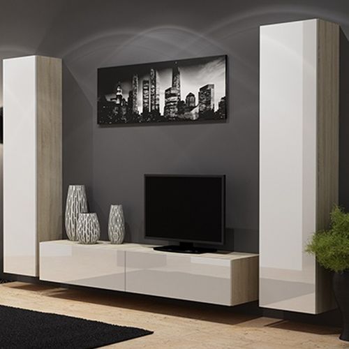 Ąžuolas sonoma (korpus)/balta (priekis) 4b Ąžuolas sonoma (korpus)/balta (priekis) 4b