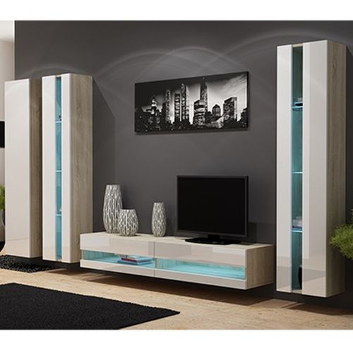 Ąžuolas sonoma (korpus)/balta (priekis) nev6 Ąžuolas sonoma (korpus)/balta (priekis) nev6