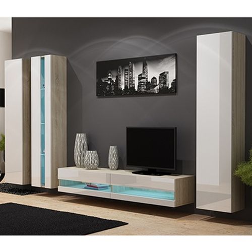 Ąžuolas sonoma (korpus)/balta (priekis) nev7 Ąžuolas sonoma (korpus)/balta (priekis) nev7