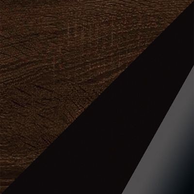 Ąžuolas sonoma tamsus/juoda blizgi Ąžuolas sonoma tamsus/juoda blizgi