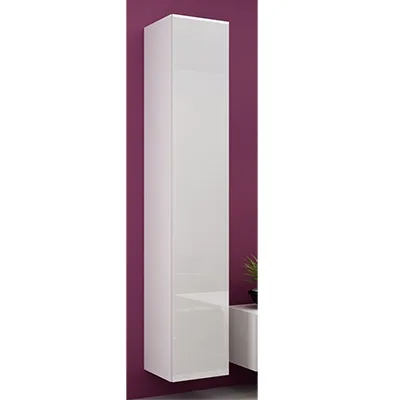 Balta mat (korpus)/balta blizgi (priekis) vitrina pełna 180