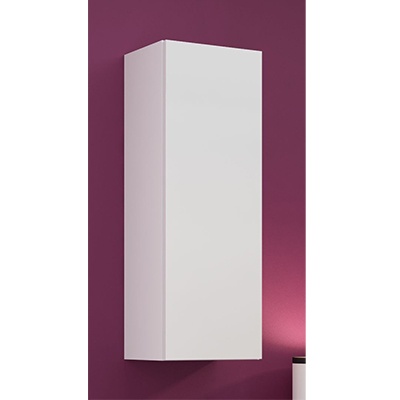 Balta mat (korpus)/balta blizgi (priekis) vitrina pełna 90 Balta mat (korpus)/balta blizgi (priekis) vitrina pełna 90