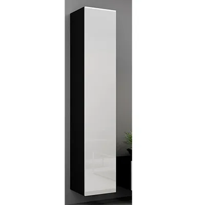 Juoda mat (korpus)/balta blizgi (priekis) vitrina pełna 180