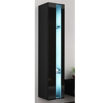 Juoda mat (korpusas)/juoda blizgi (priekis) vitrina new