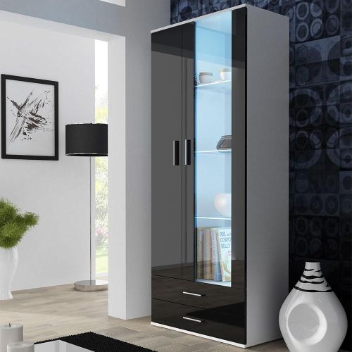 Vitryna soho s6 korpusas balta mat priekis juoda blizgi Vitryna soho s6 korpusas balta mat priekis juoda blizgi