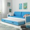 DAWID łóżko 2-poziomowe 190 x 80 BSM niebieski