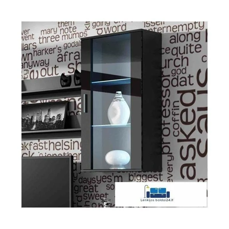 BA-ME100680-2 Pakabinama vitrinos Soho moderni sieninė spintelė svetainei