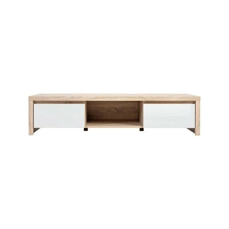 BA-RW100347-8 Modernus TV staliukas Kaspian su lentynomis ir stalčiais