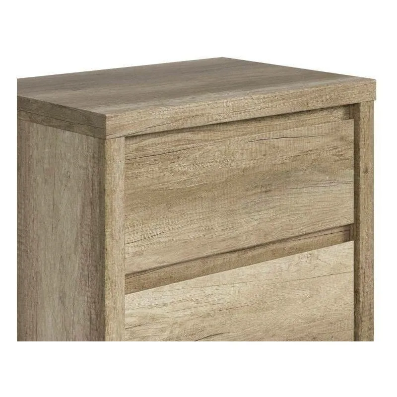 BA-RW100358-5 Komoda Kaspian moderni balta komoda svetainei
