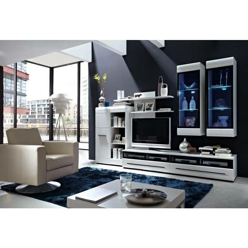 BA-RW100812-4 Modernus TV staliukas Fever su erdviomis lentynomis