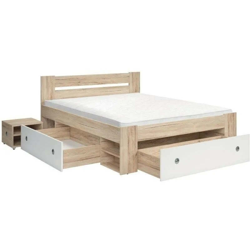 BA-RW103417-3 Moderni Stefan lova 160x200 cm su elegantišku galvūgaliu