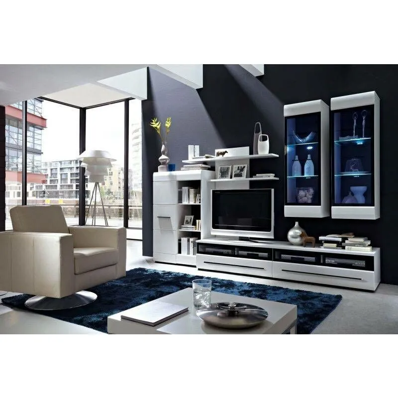 BA-RW103995-3 Moderni vitrina Fever su stiklinėmis durelėmis ir lentynomis