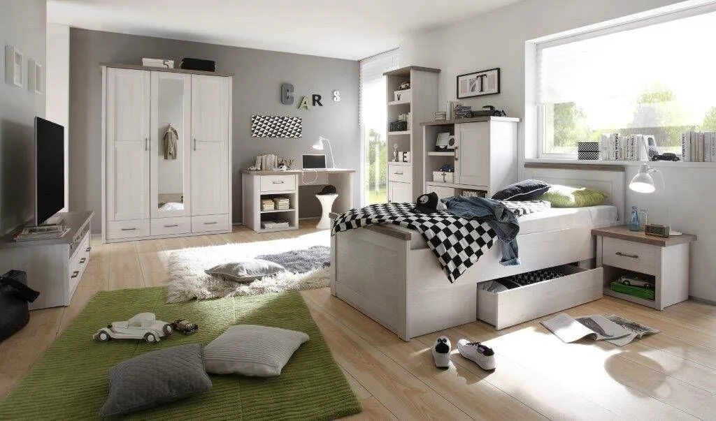 BA-RW105630-7 Moderni TV spintelė RW105630 su lentynomis ir stalčiais