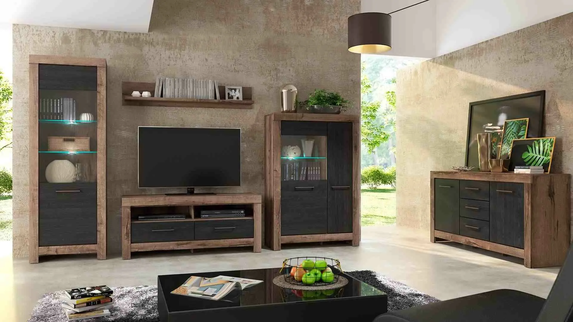 BA-RW105635-11 Moderni TV spintelė RW105635 su elegantišku dizainu