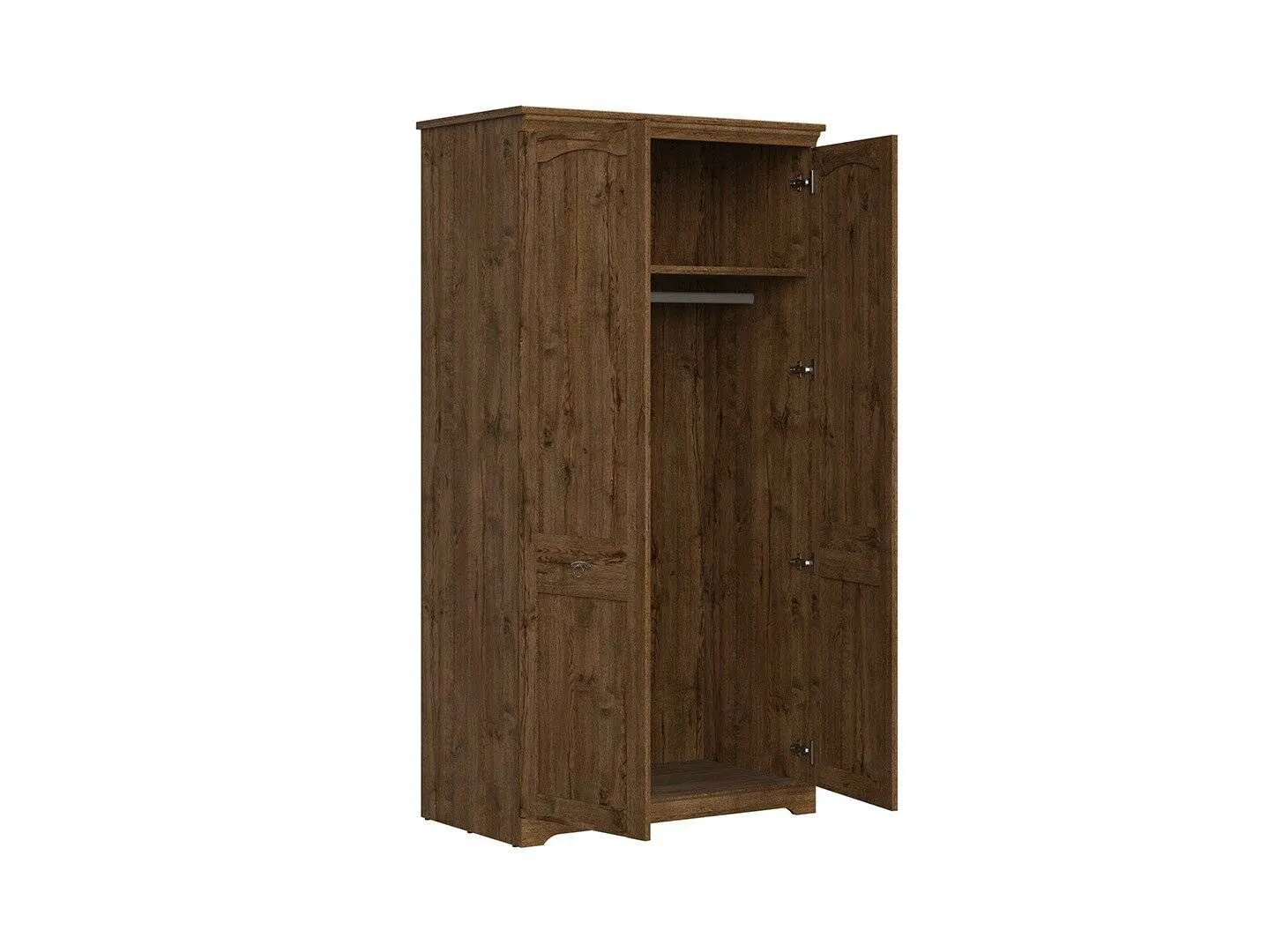 BA-RW105755-3 Moderni drabužių spinta su stumdomomis durimis ir lentynomis