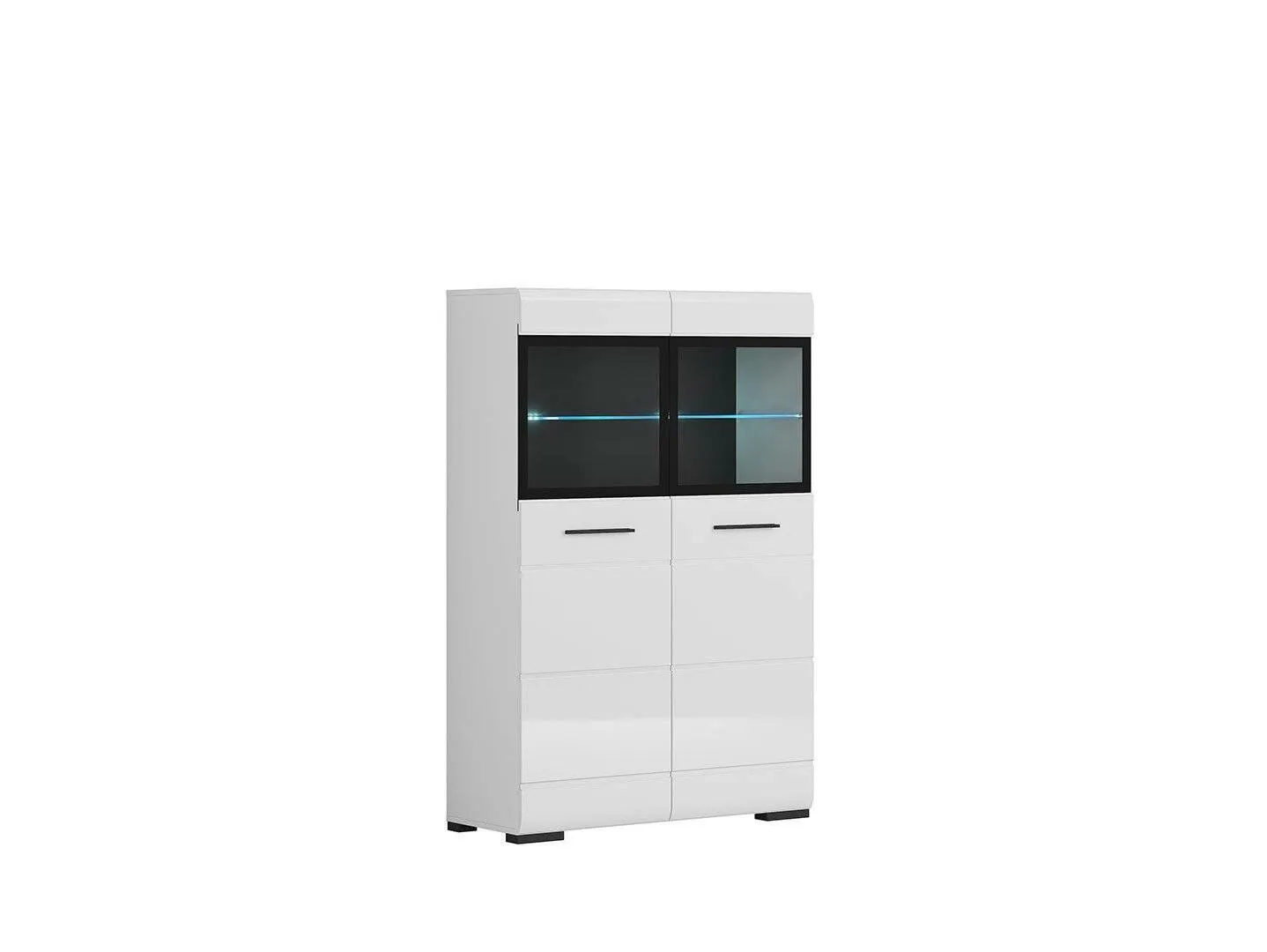 BA-RW105817-6 Moderni vitrina RW105817 svetainės interjerui su stiklinėmis durelėmis