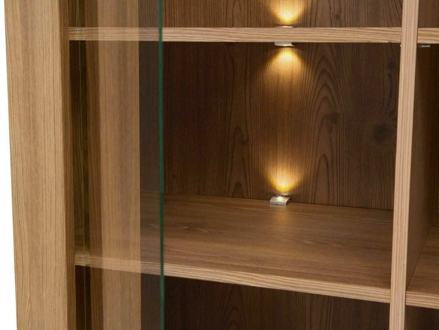 BA-RW105828-4 Moderni vitrina RW105828 su stiklinėmis durelėmis ir lentynomis