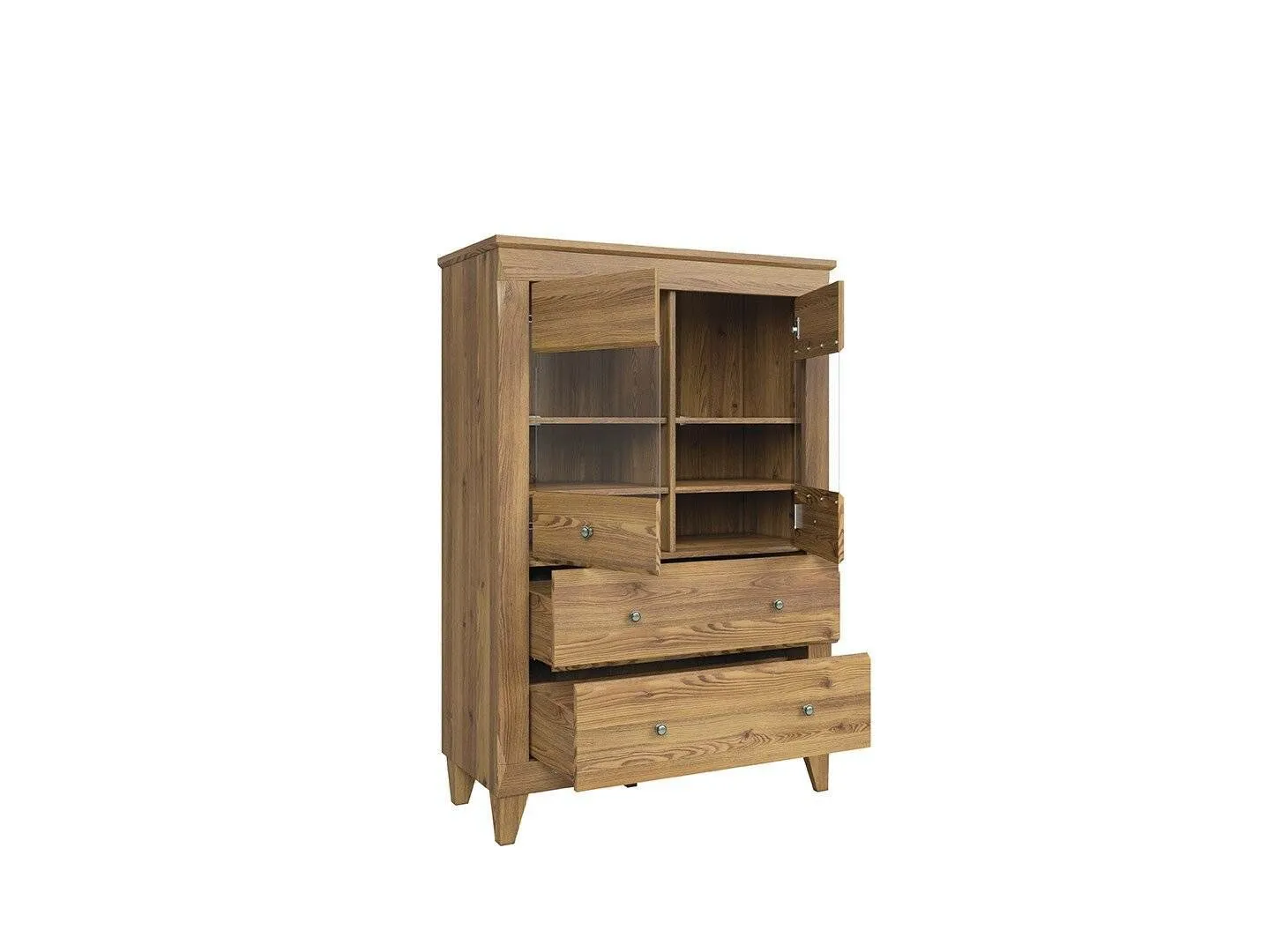 BA-RW105829-3 Moderni vitrinos spintelė RW105829 su stiklinėmis durelėmis