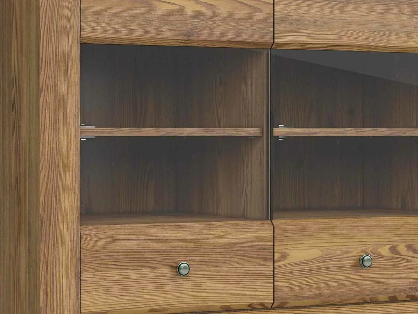 BA-RW105829-4 Moderni vitrina RW105829 su stiklinėmis durelėmis ir lentynomis