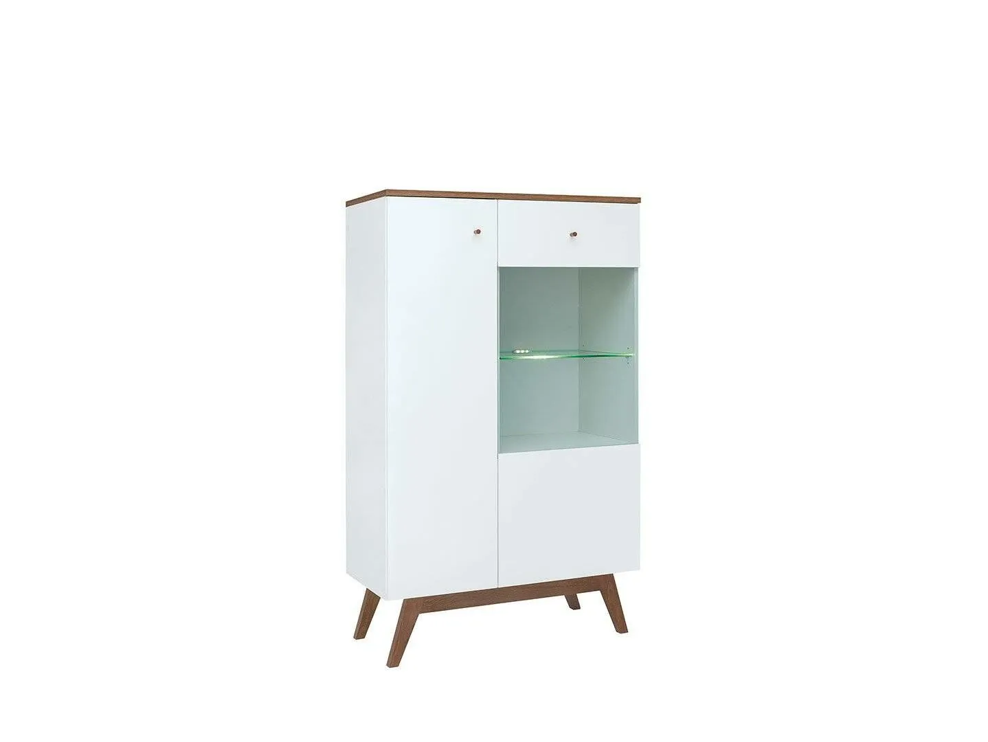 BA-RW105843-2 Moderni vitrina RW105843 su stiklinėmis durelėmis ir lentynomis