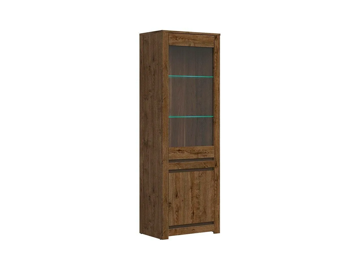 BA-RW105848-7 Moderni balta vitrina RW105848 su stiklinėmis durelėmis