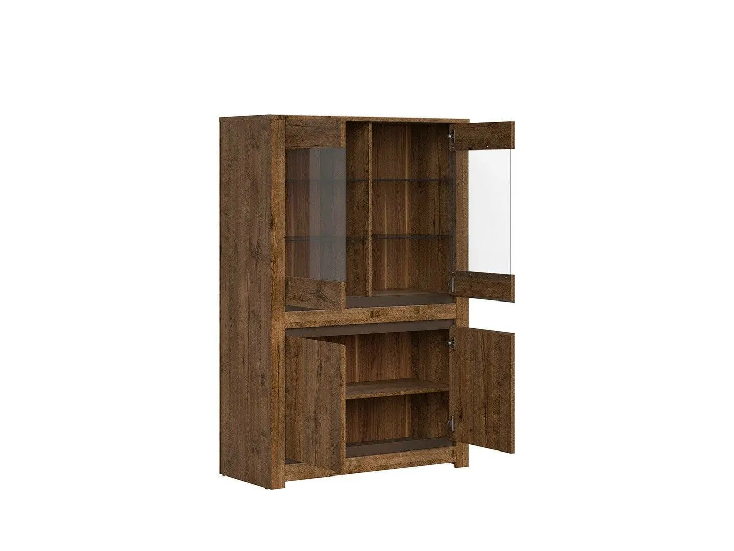 BA-RW105849-3 Stilinga vitrina RW105849 su stiklinėmis durelėmis ir lentynomis