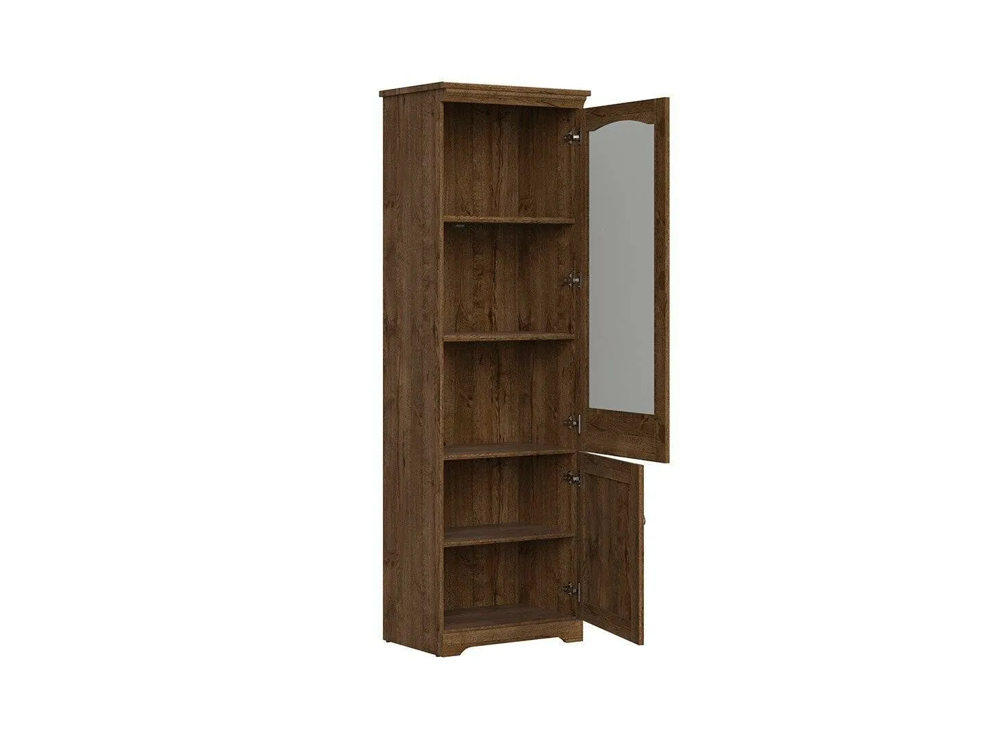 BA-RW105851-7 Moderni balta vitrina RW105851 su stiklinėmis durelėmis