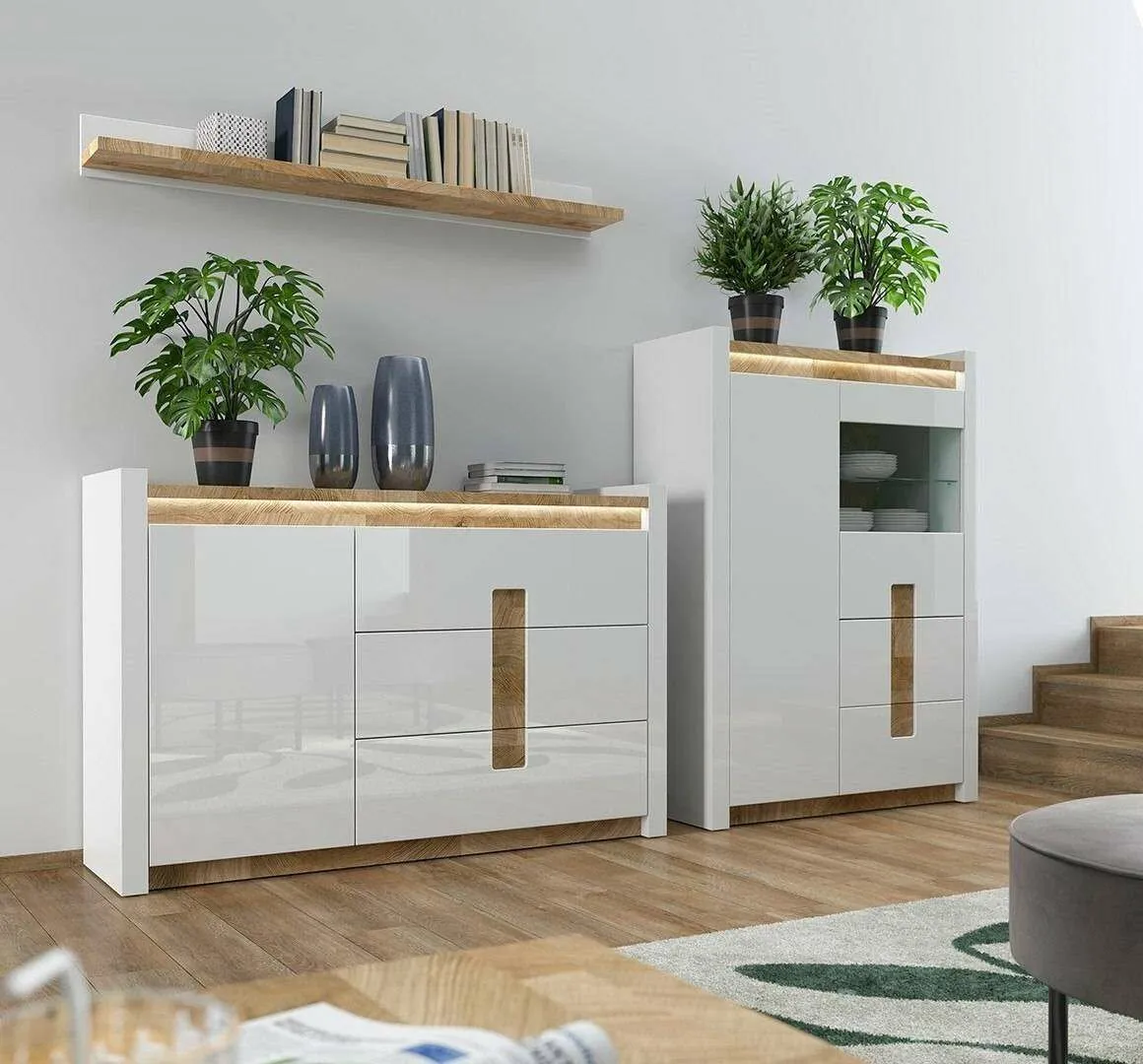 BA-RW106078-6 Moderni komoda RW106078 su erdviomis spintelėmis