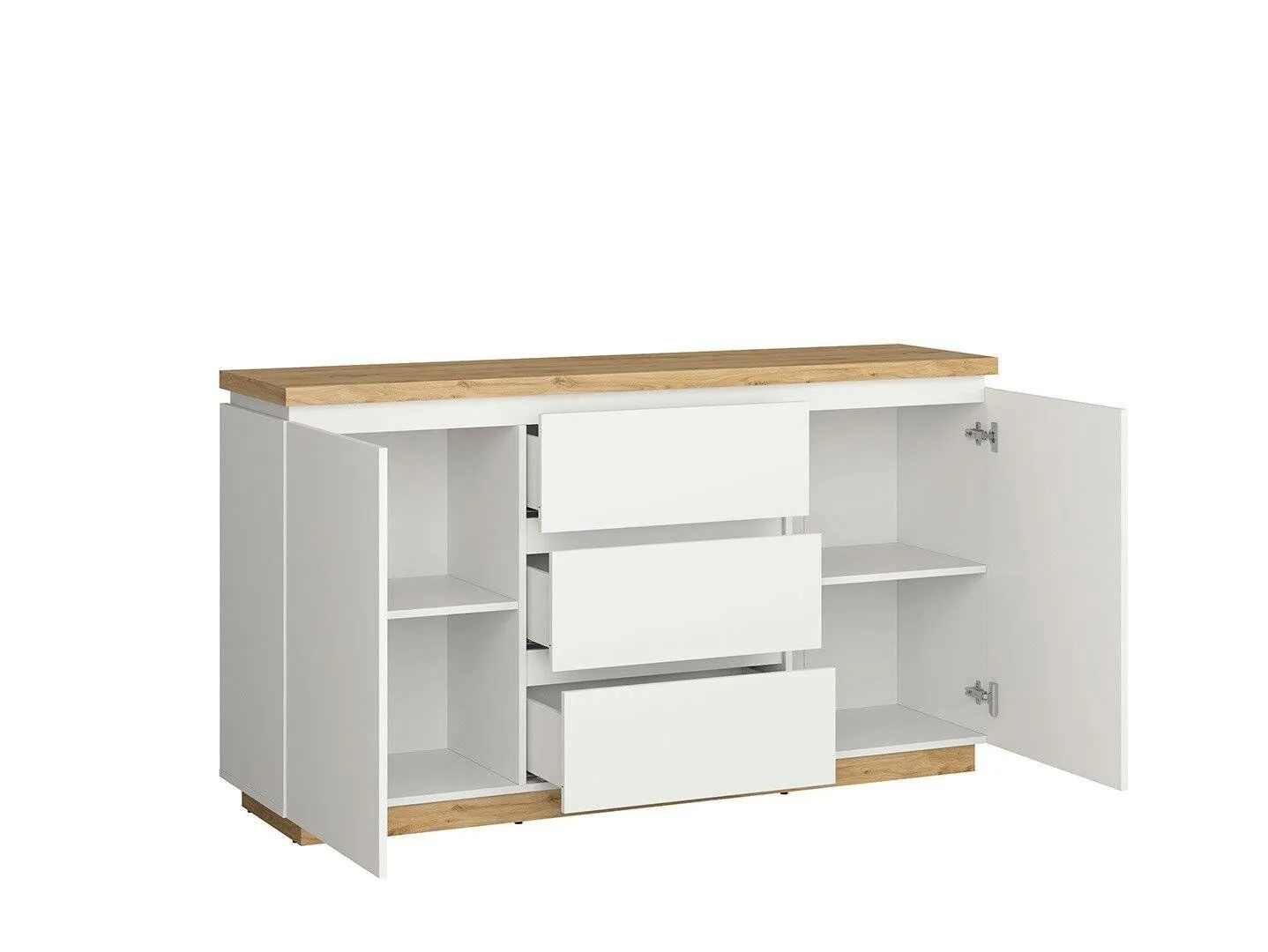 BA-RW106103-3 Moderni komoda RW106103 su erdviomis stalčių sekcijomis