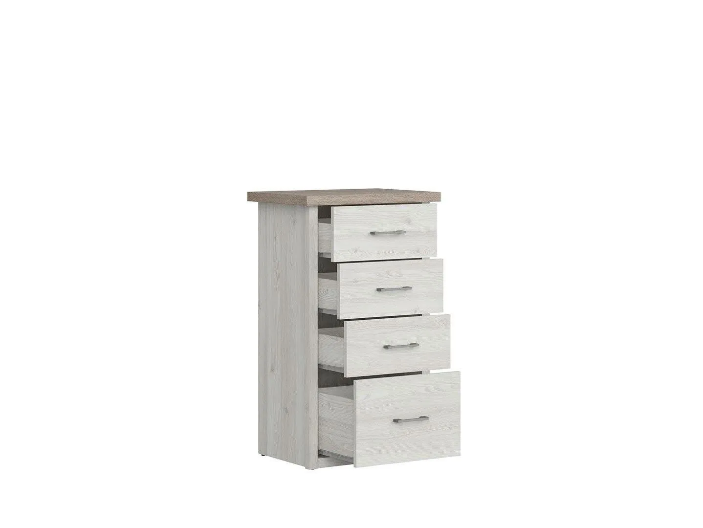 BA-RW106124-3 Moderni komoda RW106124 su elegantišku dizainu ir talpiomis durelėmis