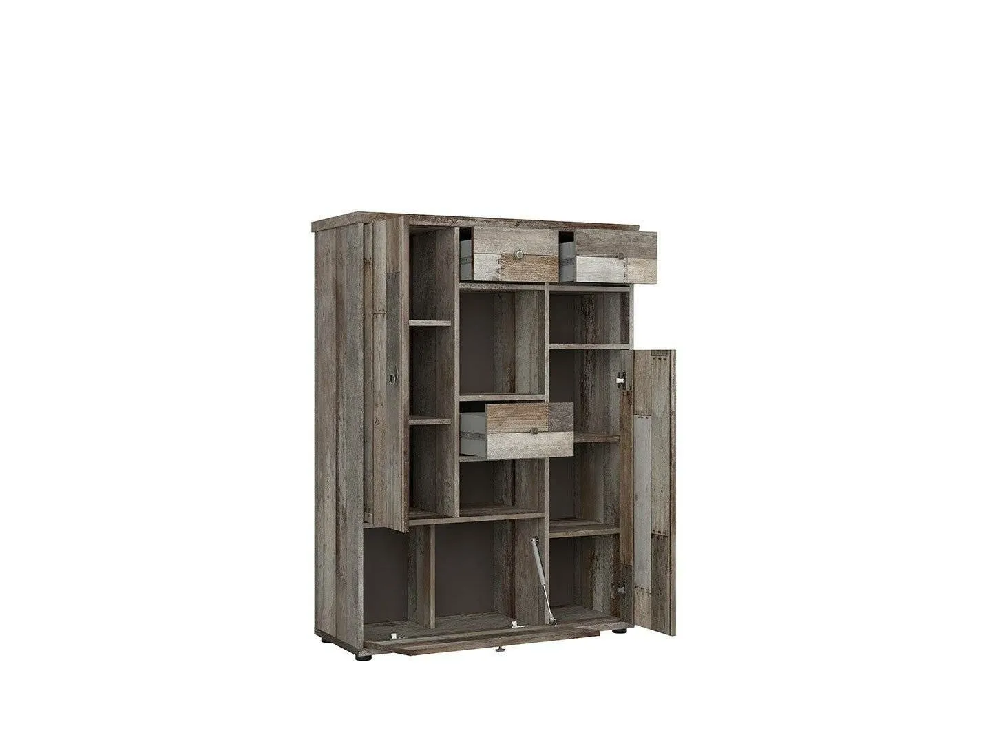 BA-RW106161-3 Moderni komoda RW106161 su stalčiais ir durelėmis