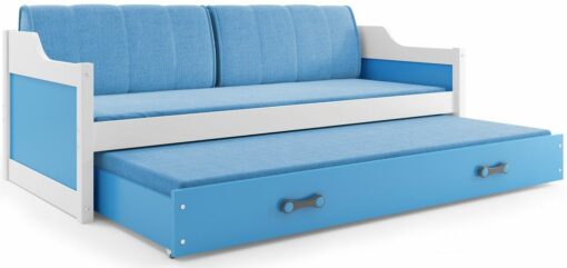 DAWID łóżko 2-poziomowe 200 x 90 BSM niebieski