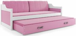 DAWID łóżko 2-poziomowe 200 x 90 BSM różowy