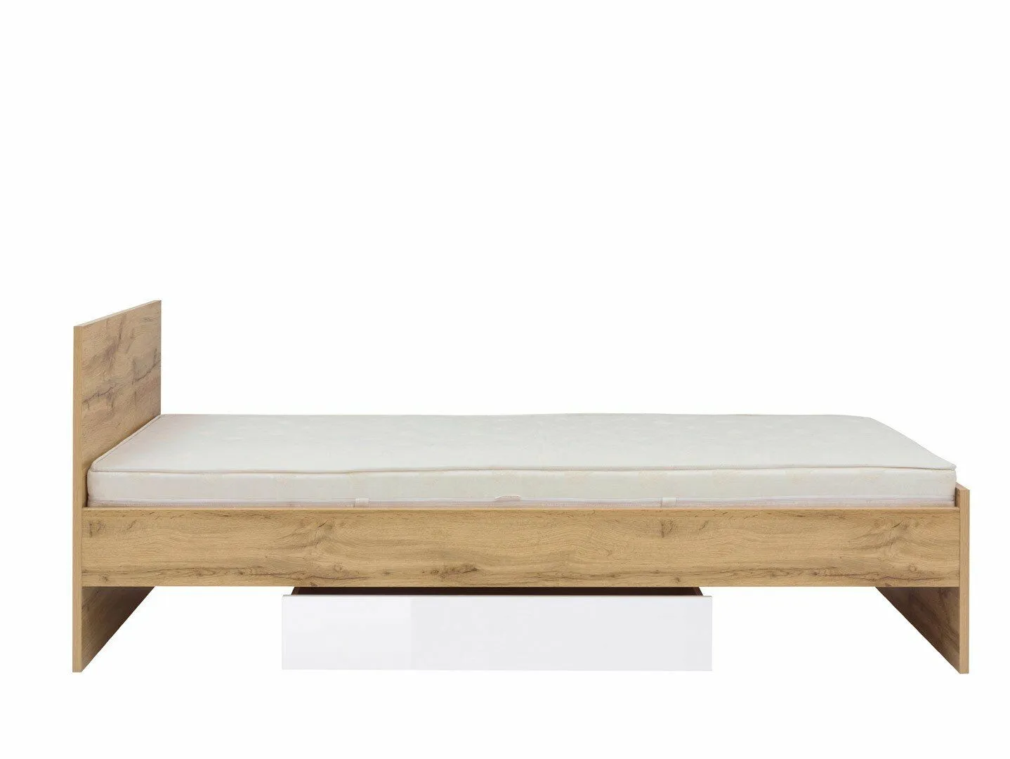 BA-RW105039-3 Moderni viengulė lova su minkštu galvūgaliu ir rėmu