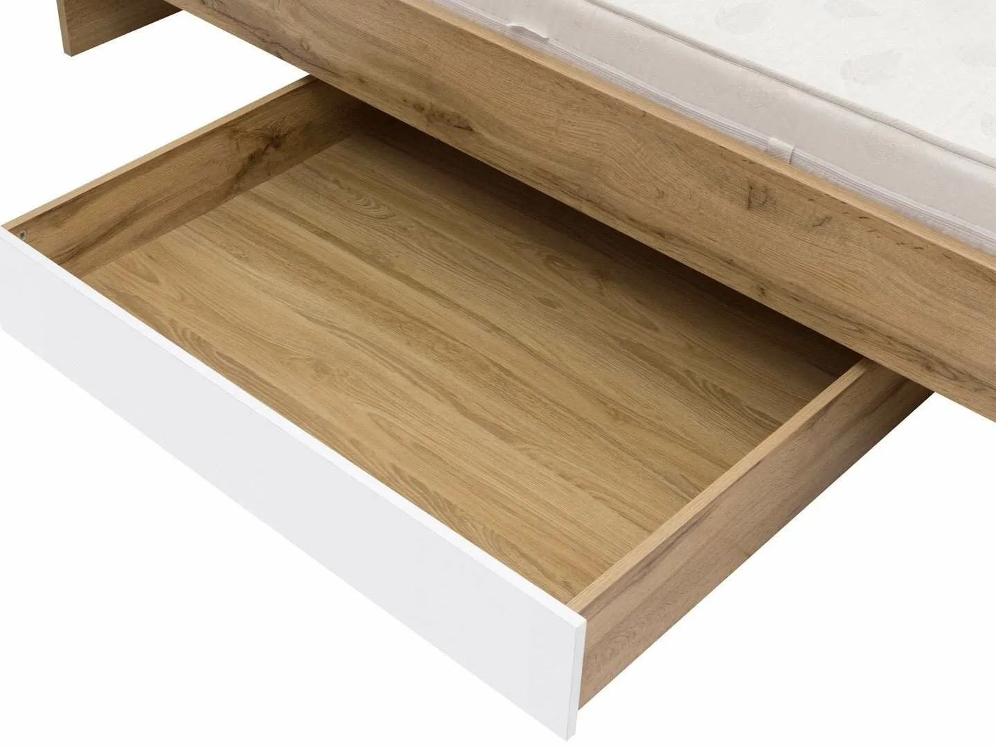 BA-RW105039-6 Moderni viengulė lova su minkštu galvūgaliu ir patalyne