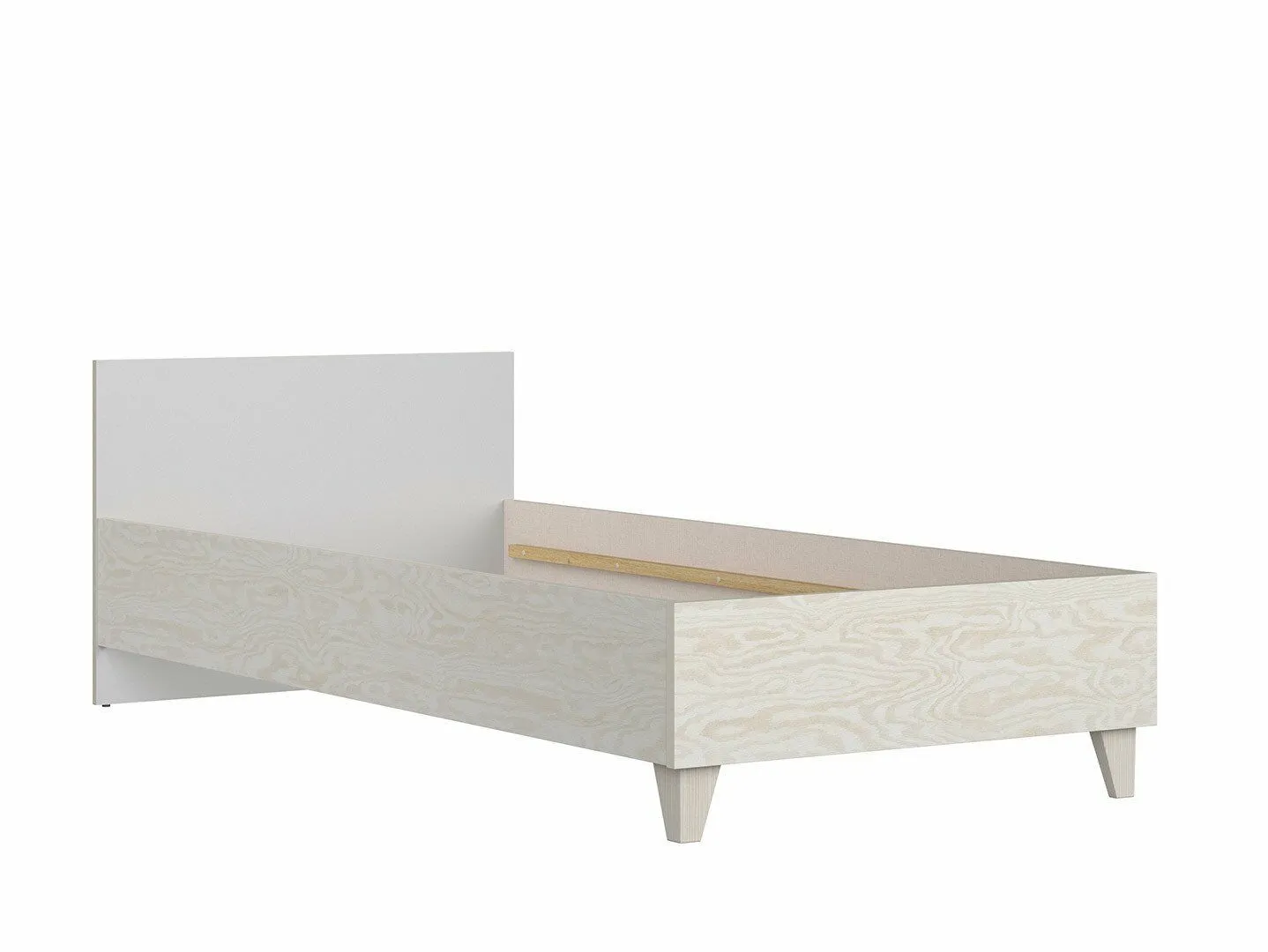 BA-RW105044-2 Moderni viengulė lova 90 cm su patogia galvūgaliu
