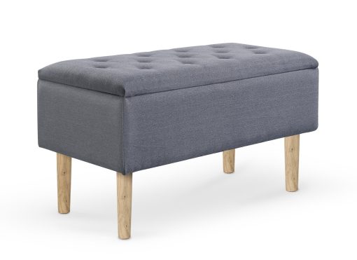 CLEO bench with storage, spalva: grey