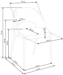 K373 chair, spalva: beige
