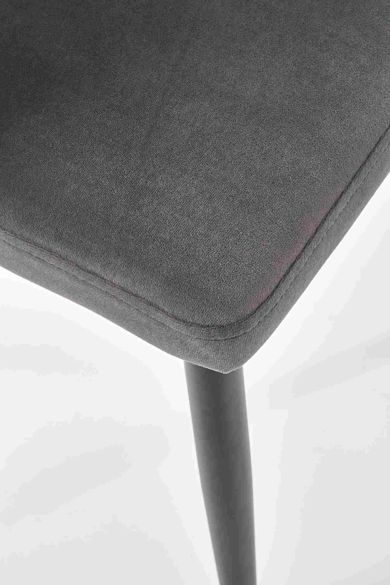 ZO-ZF100807-8 Pilka K386 kėdė moderniame interjere su elegantišku dizainu