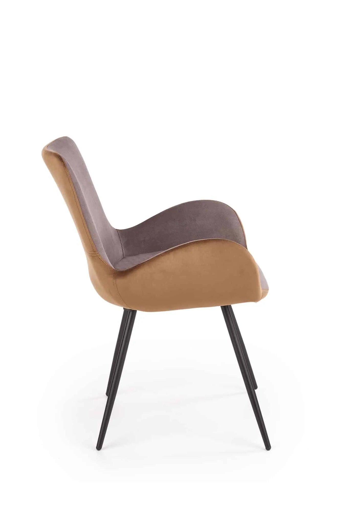 ZO-ZF100817-5 Moderni K392 kėdė su elegantišku pilku audiniu