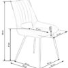 K404 chair, spalva: grey