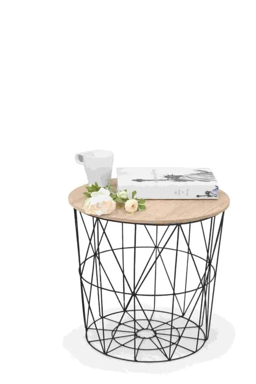 MARIFFA c. table, spalva: natural / black