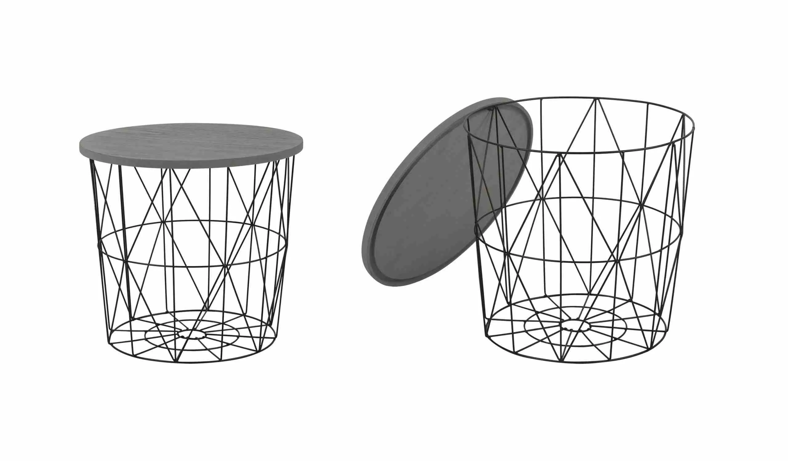 ZO-ZF100990-1 MARIFFA c. table, spalva: grey / black