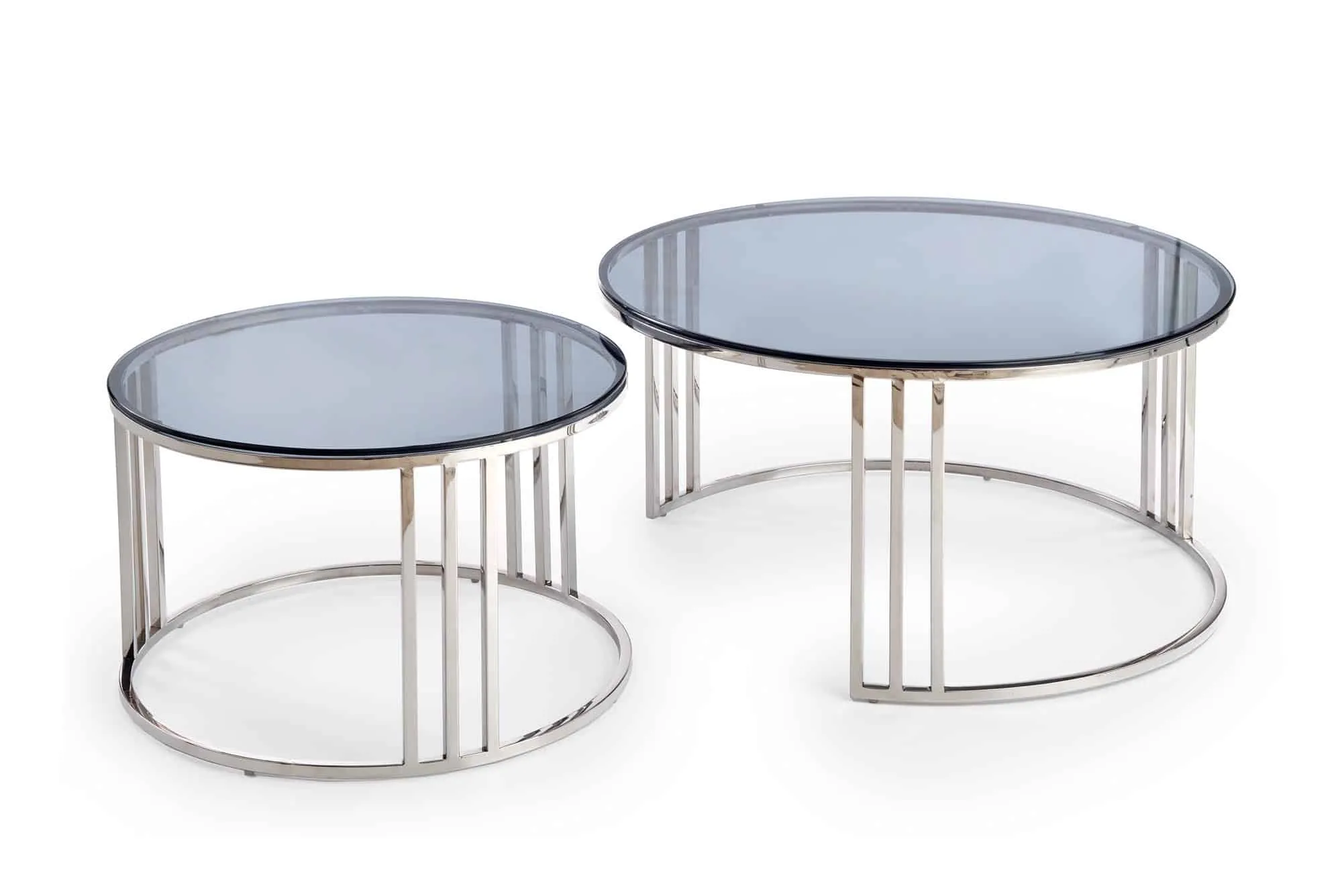ZO-ZF101027-2 Du elegantiški MERCURY kavos staliukai moderniam interjerui
