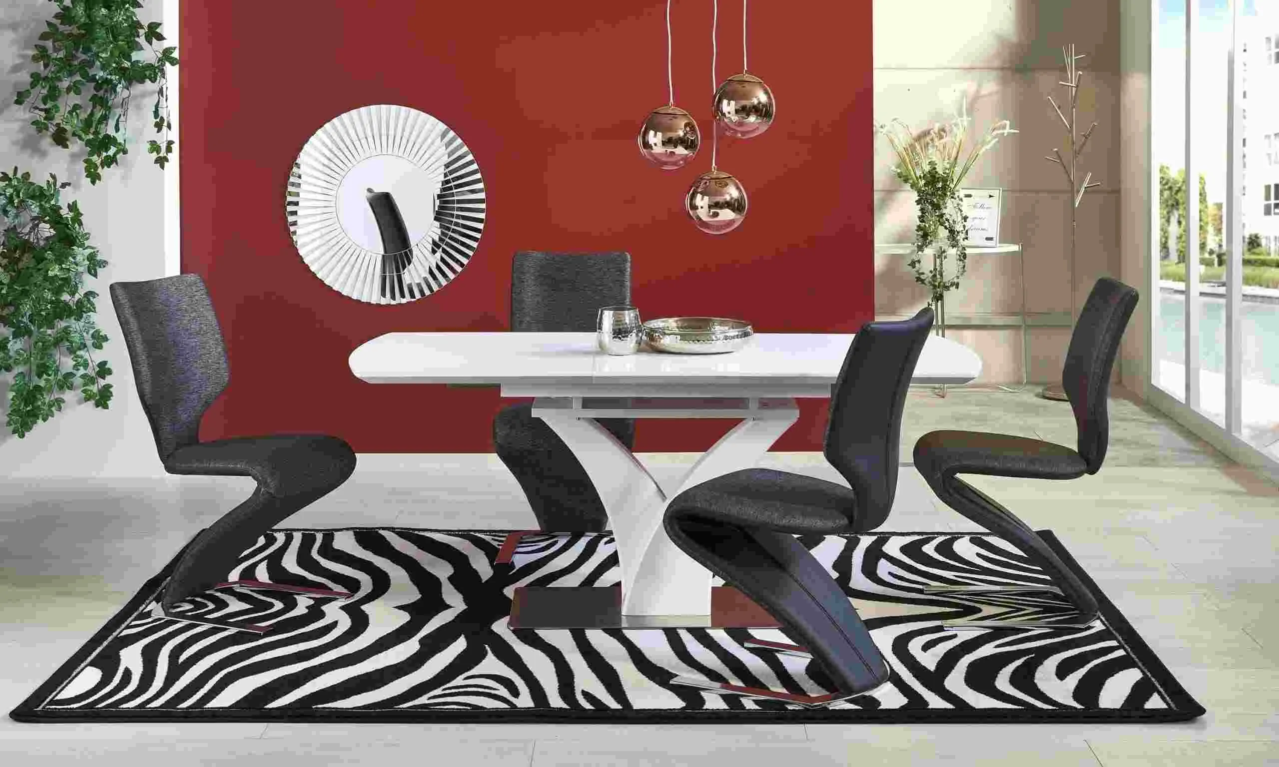 ZO-ZF101156-2 Modernus PALERMO stalas su elegantišku dizainu interjerui