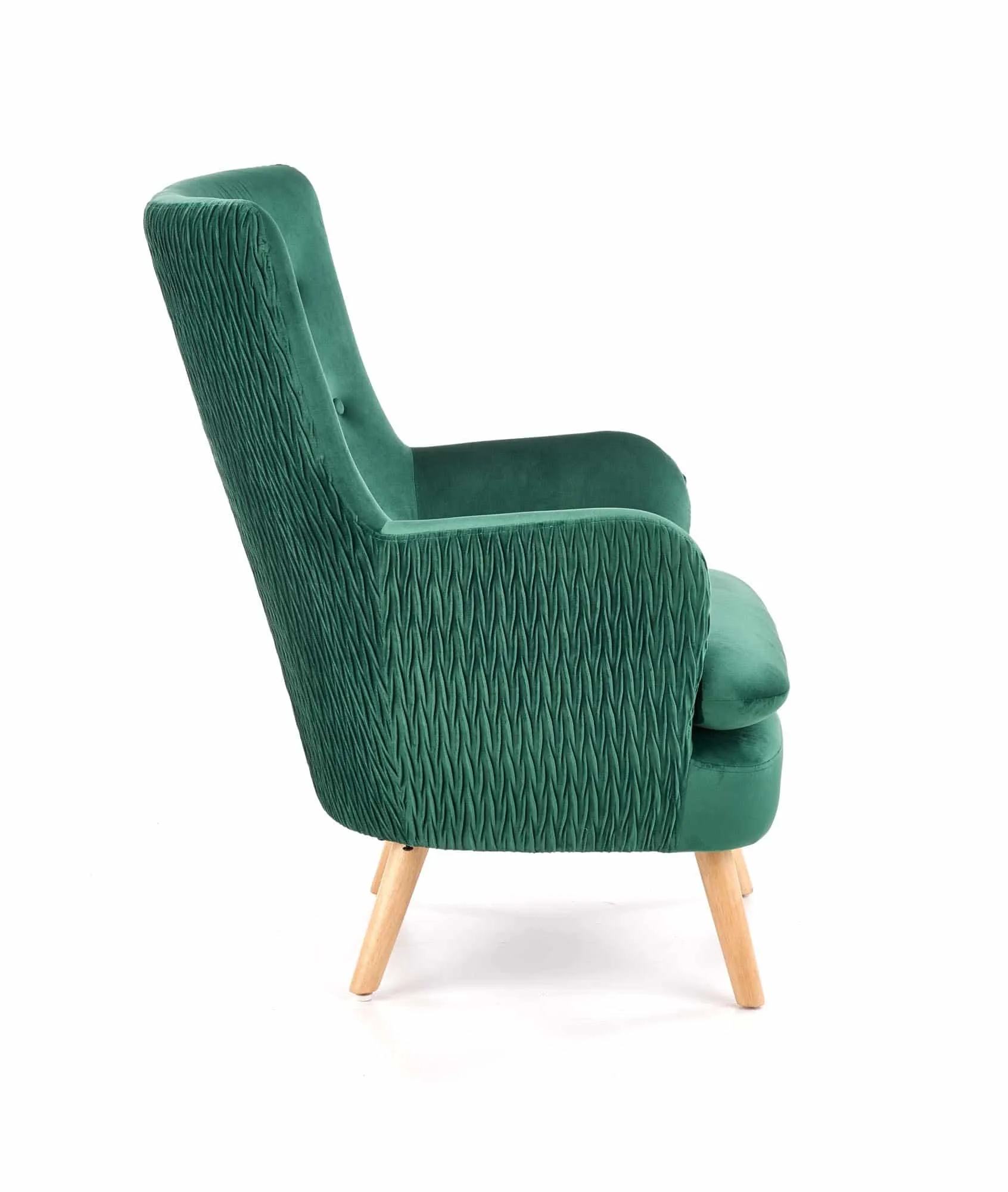 ZO-ZF101212-3 Tamsiai žalia RAVEL lounge kėdė moderniame interjere