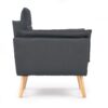 REZZO leisure chair, spalva: dark grey